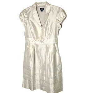 Adrianna Papell Ivory Silk Dress Size 12